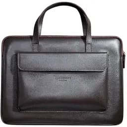 Кожаный чехол BlankNote с ручками и карманом для MacBook 16 Pro Темно-коричневый