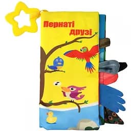 М'яка книжка-прорізувач Limo Toy Пернаті друзі HB 0016 22 см