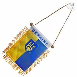 Вимпел прямокутний Україна 8×12 см на присоску