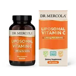 Вітаміни та мінерали Dr. Mercola Liposomal Vitamin C 1000 mg, 180 капсул