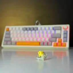 Ігрова механічна клавіатура Kondor Moonlight PRO / Три режими підключення / Yellow Switch / Yellow Grey - мініатюра 2