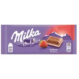 Шоколад Milka Strawberry молочний 100 г (896973)