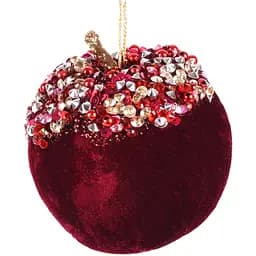 Прикраса декоративна Yes! Fun Яблуко 8 см бордо (974993)