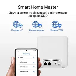 Wi-Fi 7 - Mesh система Asus ZenWiFi BD4 з 2 роутерів (90IG0960-MO3C20) - мініатюра 8