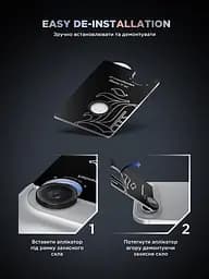 Захисне скло для камери Apple iPhone 17 Air, Supreme BI, чорний колір, з рамкою, глянцеве скло для захисту лінз, протиударне, прозоре, з клейовим шаром по контуру, не впливає на якість фото, ArmorStandart (ARM86448) - мініатюра 11