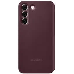 Оригінальний чохол-книжка Samsung для Galaxy S22 Plus S-View Flip Cover Smart Burgundy - мініатюра 5