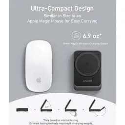 Бездротовий зарядний пристрій Anker MagGo 3-in-1 Qi2 Black (A2918) [162989] - мініатюра 5