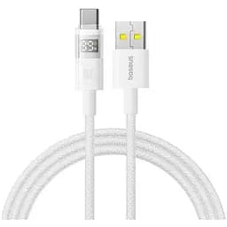 Кабель Baseus Display 2 Fast Charging Data Cable USB-A to USB-C 100W 2 м Белый