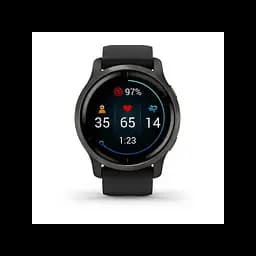 Смарт-годинник Garmin Venu 2 Slate Stainless Steel Bezel with Black Case and Silicone Band (010-02430-11/01) - мініатюра 2