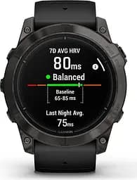 Смарт-годинник Garmin Epix Pro (Gen 2) Sapphire Edition 51mm Carbon Gray DLC Titanium with Black Band (010-02804-00) [86530] - мініатюра 4
