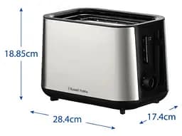 Тостер Russell Hobbs 27390-56 Heaton Brushed 2Slice Toaster (7030835) - мініатюра 4
