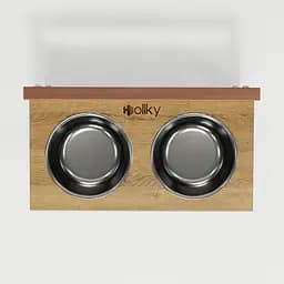 Hollky Flex S — миски на регульованій підставці для маленьких собак (2 × 0.450 л) - мініатюра 4