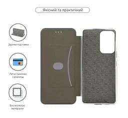 Чехол-книжка для Samsung Galaxy A53 5G (A536), G-Case, синий, кожаный чехол-книга из экокожи (PU) и TPU, с магнитом, с подставкой и вместительным кардхолдером, противоударный, защита всего корпуса, ArmorStandart (ARM60894) - мініатюра 3