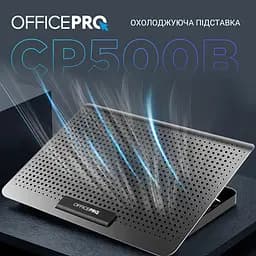 Охолоджувальна підставка для ноутбука OfficePro Black (CP500B) - мініатюра 15