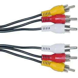 Кабель GRAND Audio Video 3 x RCA тато 3 x RCA тато тюльпани тюльпани 1.5 м - мініатюра 2