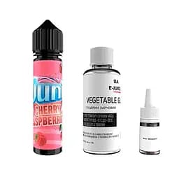 Набор компонентов для самозамеса органической заправки Juni Cherry Raspberry 60 мл 0-3 мг Вишня Малина Холод (11996)