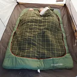 Спальний мішок двомісний із подушками Naturehike CNK2350WS019, зелений - мініатюра 6