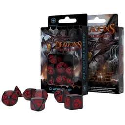 Набор кубиков Dragons Onyx Dice Set , 7 шт. (SDRA05)
