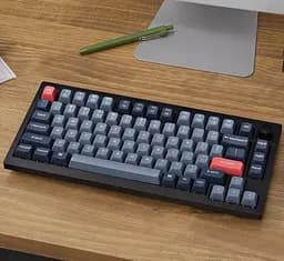 Клавіатура Keychron V1 Max 81 Key Gateron Jupiter Red Hot-Swap RGB Knob Carbon Black (V1MD1_KEYCHRON) - мініатюра 9