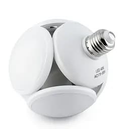 Лампочка люстра світлодіодна розкладна LED-лампа 40 Вт 220 В E27 Football UFO Lamp білий - мініатюра 4