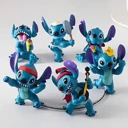 Іграшки фігурки Ліло та Стіч Lilo and Stitch набір 6 шт - мініатюра 2