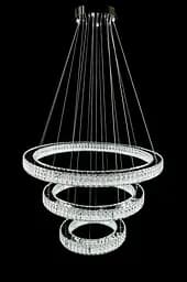 Світлодіодна люстра Splendid Ray L8045/400+600+800/3 LED (CH+Clear) з кришталем, хром, 235 Вт - мініатюра 4