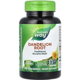 Корень одуванчика Nature's Way Dandelion 1575 мг 100 капсул