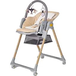 Стільчик для годування Kinderkraft Lastree Beige Wood бежевий (00-00304465) - мініатюра 2