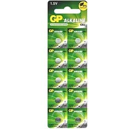 Батарейка GP Alkaline AG4 (LR626/SR66) щелочная 1.5V 10 шт.