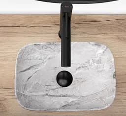 Умивальник Rea Belinda Mini 36x25 stone matt (REA-U3321), Матова - мініатюра 5