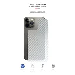 Плівка захисна Armorstandart back side Apple iPhone 13 Pro Carbone Silver (ARM61063) - мініатюра 2
