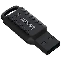 USB флеш накопичувач Lexar 64GB JumpDrive V400 Black USB 3.0 (LJDV400064G-BNBNG) - мініатюра 3