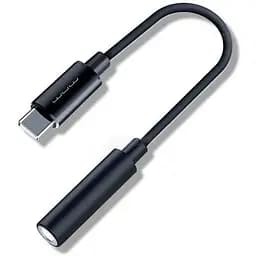 Конвертер переходник WUW X106 Type-C to 3.5 мм черный