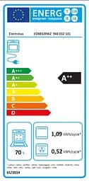 Духова шафа електрична Electrolux 70 л А++ пара дисплей конвекція фунція пароварки телескопічні напрямні чорний - мініатюра 7