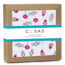 Пелюшка багаторазова Cosas непромокаюча Lollipops 50x70 см, рожева