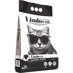 Наповнювач для котячого туалету Lindocat Natural White бентонітовий 15 л