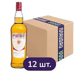 Упаковка виски MacArthurs Blended Scotch Whisky 40% 12 л (1 л х 12 шт.)