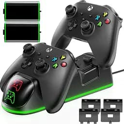 Зарядна станція Oivo IV-BX313X Dual Charging Dock + 2 АКБ 4800mWh для Xbox Сontrollers One/Series [128693] - мініатюра 3