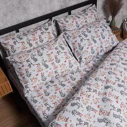 Комплект постільної білизни Moon&Star Бязь Gold Люкс Bunny Dreams Сімейний 143х210х2 наволочки 2х50х70 - мініатюра 6