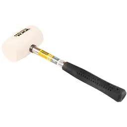 Киянка гумова Mastertool 450 г х 60 мм біла ручка метал