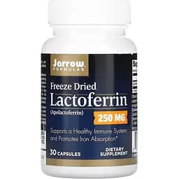 Лактоферин сублімований Jarrow Formulas Lactoferrin Freeze Dried 250 мг 30 капсул