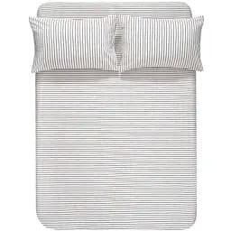 Простирадло на резинці з наволочками Lotus Home Timeless 160х200 см антрацит (svt-2000022350280)