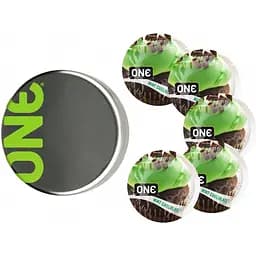 Презервативы One Flavor Waves Шоколад и мята зеленые 5 шт. в кейсе (ROZ6501052001)