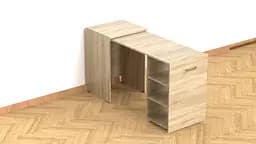 Стіл-тумба трансформер Смарт 1/2 Ferrum-decor 750x1450x600 ДСП Дуб Сонома 16 мм (FRD-105077) - мініатюра 5