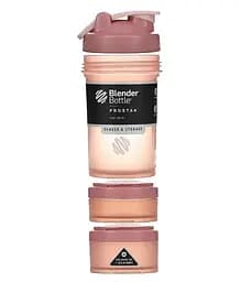 Шейкер спортивний BlenderBottle ProStak 22oz/650 мл з 2-ма контейнерами Rose_Pink (PS 22oz Rose_Pink) - мініатюра 2
