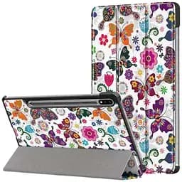 Чехол-книжка для планшета Samsung Galaxy Tab S8 Plus 12.4 2022 SM-X800 SM-X806 Бабочки
