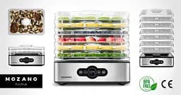 Сушарка дегідратор для харчових продуктів грибів і фруктів Mozano Dehydrator 400 Вт - мініатюра 2