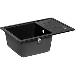 Кухонна мийка Lidz 620x435/200 BLM-14 чорний металік (LIDZBLM14620435200) - мініатюра 2