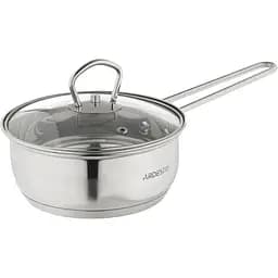 Ківш Ardesto зі скляною кришкою Gemini Bari 0.8л нержавіюча сталь kuh0014740