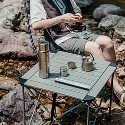 Стіл складаний Naturehike CNK2450JJ013 алюміній M (Сірий) - мініатюра 6